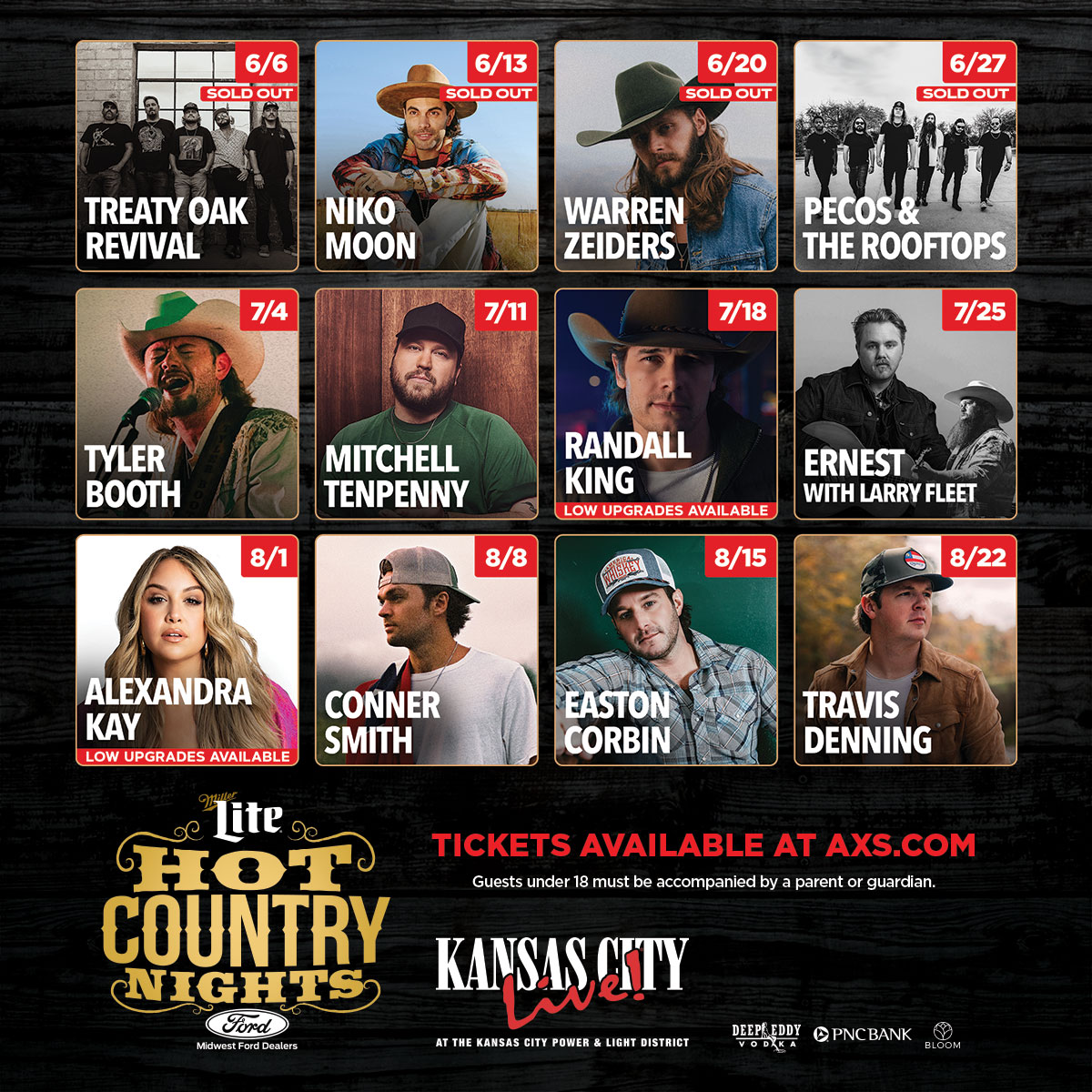Hot Country Nights Concerts Kansas City Power & Light District
