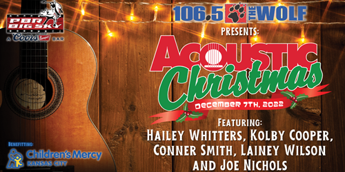 106.5 The Wolf's Acoustic Christmas on Wednesday, December 7