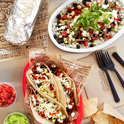 Chipotle - Burrito bowl and Tacos