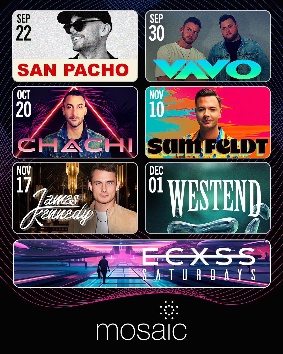 Mosaic Fall Line Up
